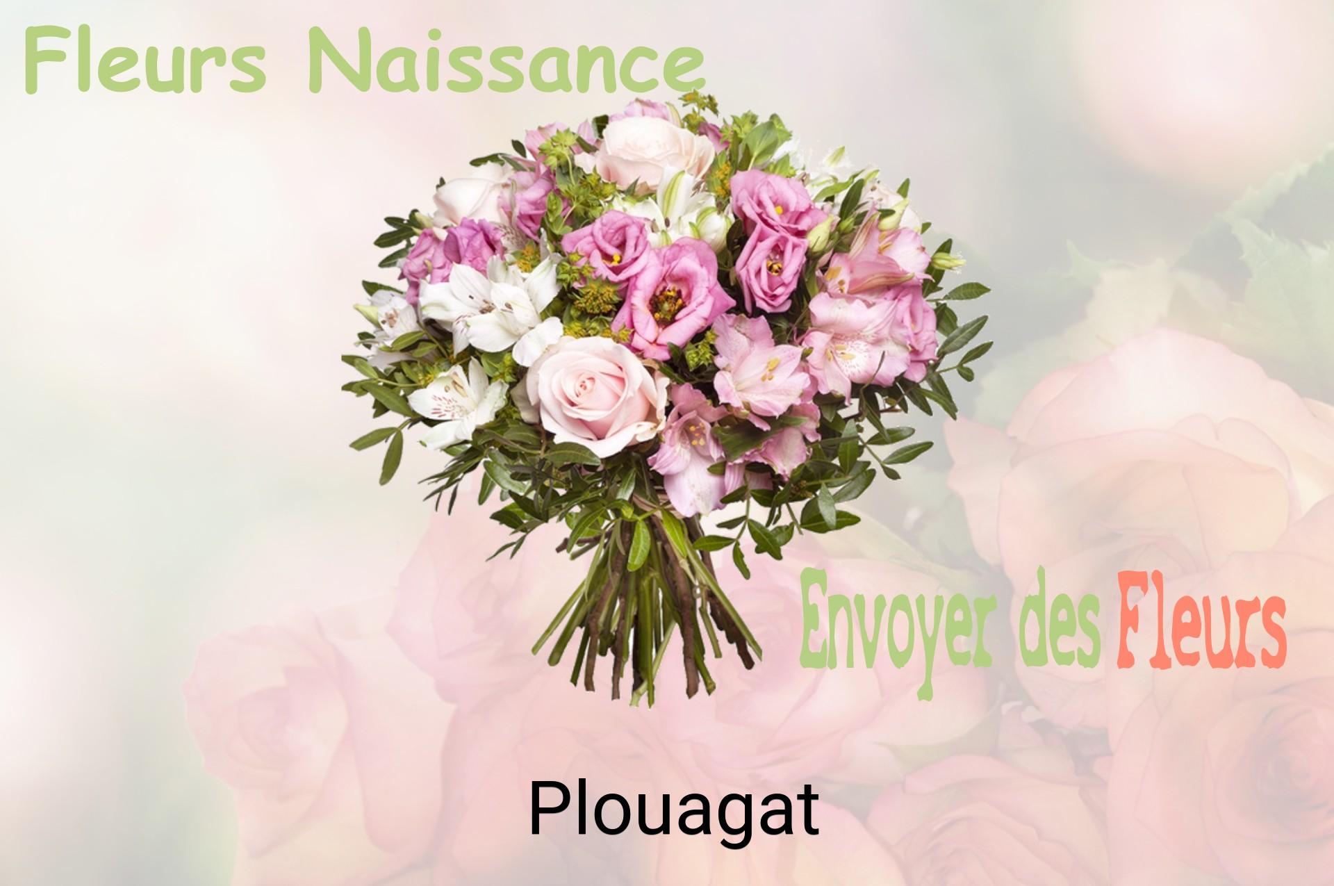 Bouquet de fleurs de naissance livré à Plouagat